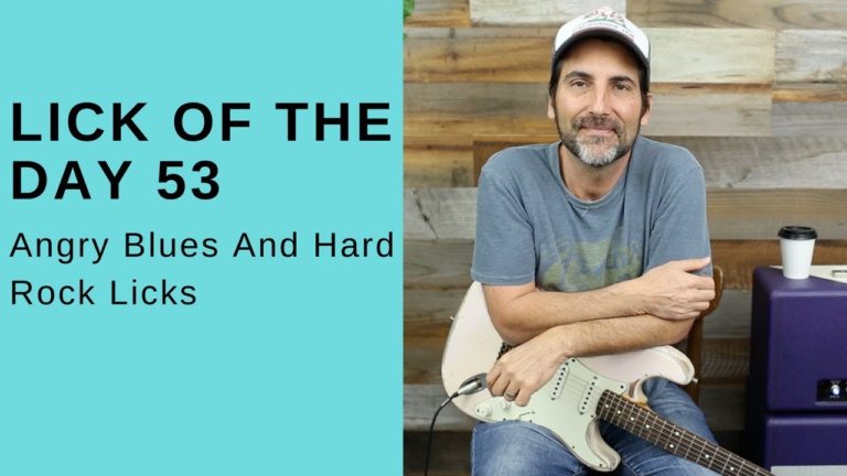 Lick Of The Day 53 – Angry Blues And Hard Rock Licks – Guitar Lesson
