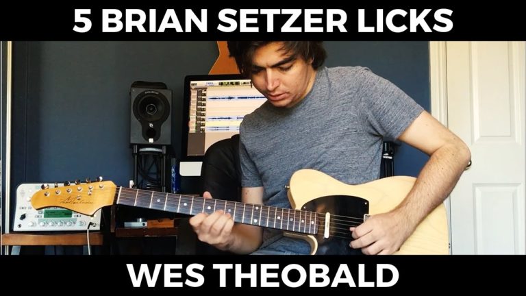 Brian Setzer Guitar Lesson – Stray Cats Guitar Licks | Wes Theobald