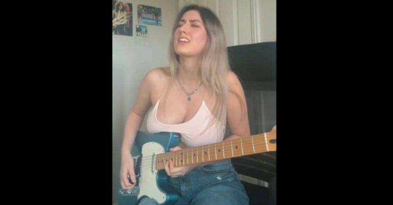 Mimi Playing Solo of Pride and Joy by Stevie Ray Vaughan
