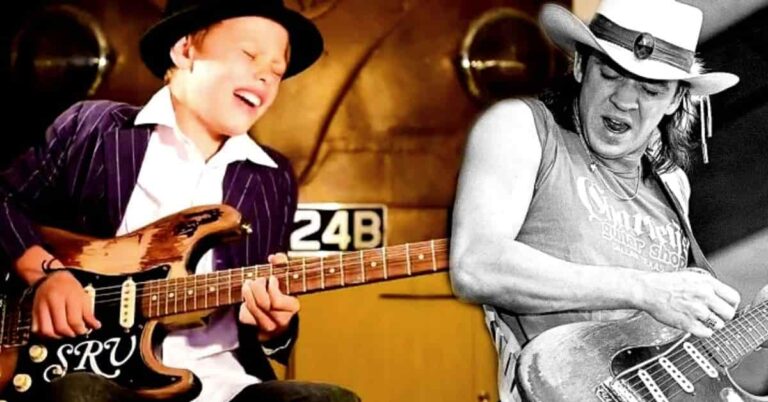 11 Years Old Boy Playing SRV’s “The Sky is Crying”