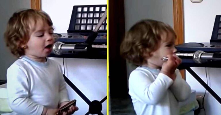 Adorable 2-Year-Old Baby Sings Deep Blues – Live