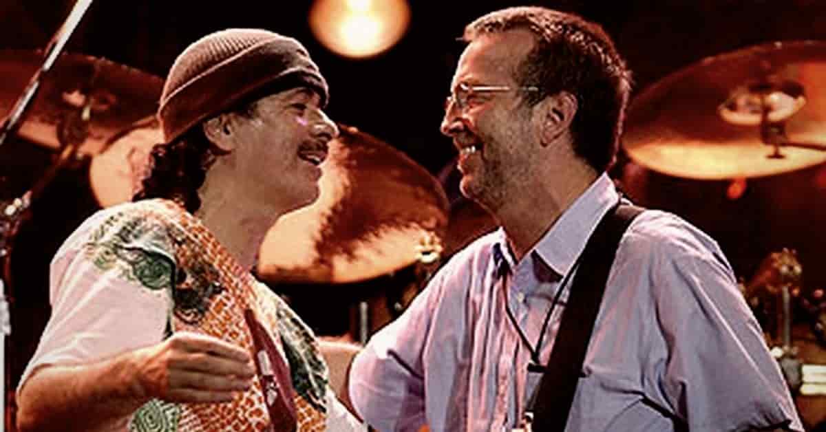 Amazing Live of Carlos Santana and Eric Clapton Jingo