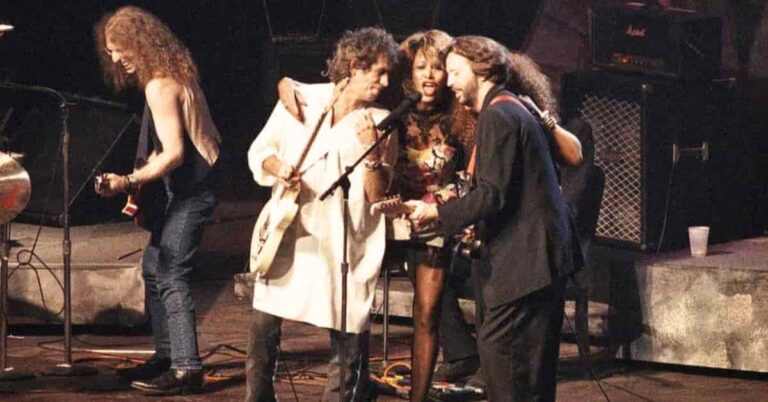 Tina Turner, Keith Richards, Eric Clapton and Jeff Healey – Keep A-Knockin’