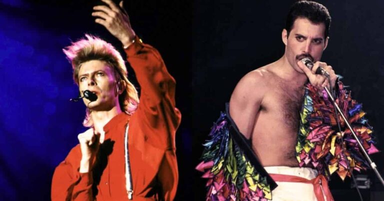 David Bowie and Freddie Mercury from Queen – Under Pressure