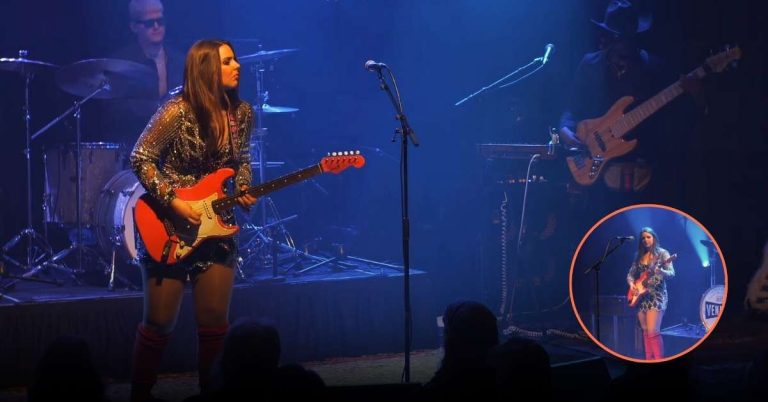 Ally Venable performing Lenny tribute to Stevie Ray Vaughan live at Sellersville Theater May 21, 2025