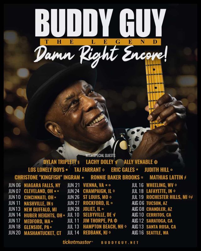 Buddy's 2025 Damn Right Encore Tour dates and info
