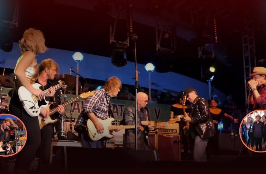Walter Trout, Samantha Fish, Kenny Wayne Shepherd, and Joe Bonamassa performing Goin' Down live on the KTBA Cruise 2019 stage.
