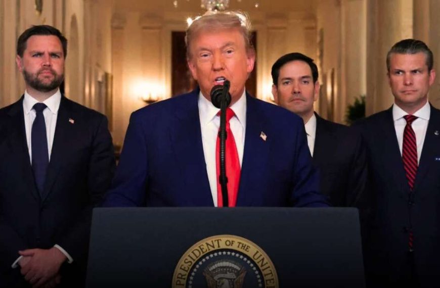 President Trump Addresses The Nation After US Bombs Three Nuclear Sites in Iran
